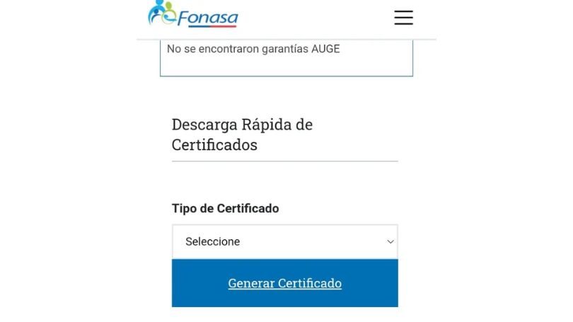 obtener certificado afiliacion fonasa